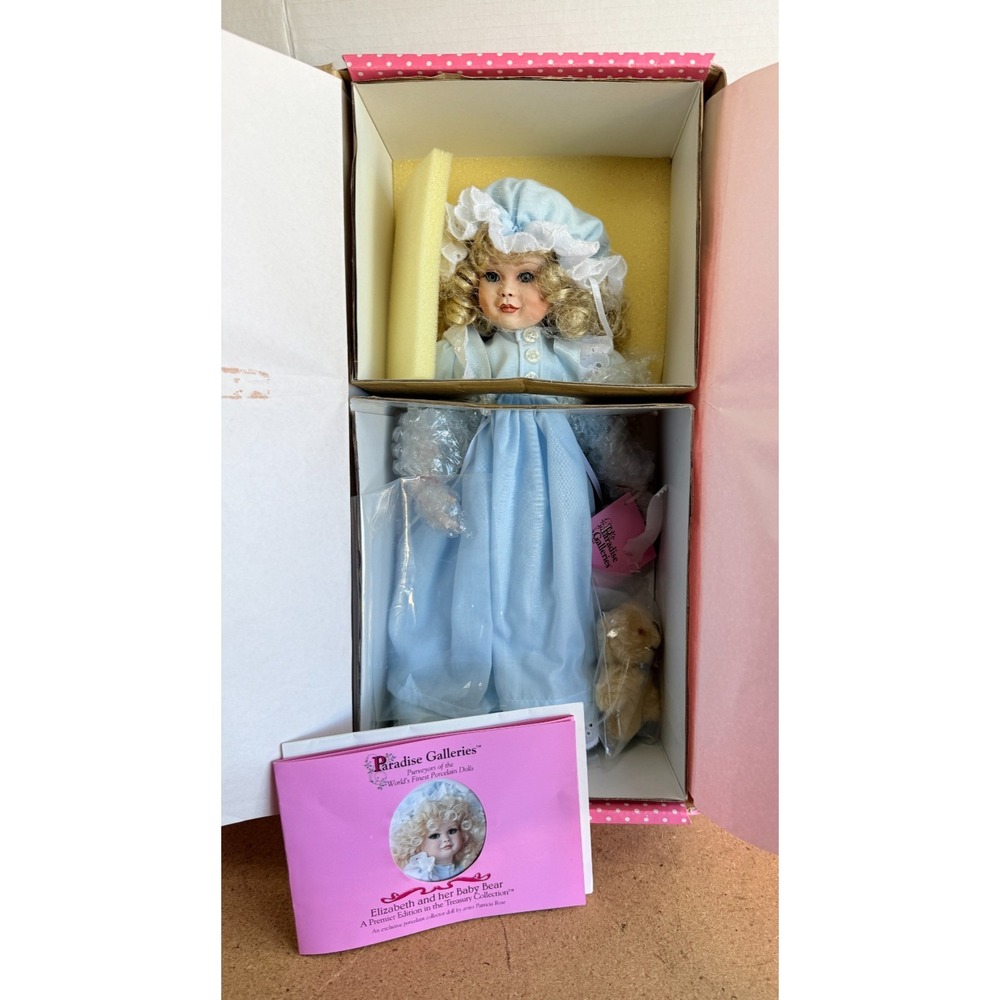 Paradise‎ Galleries "Elizabeth and Her Baby Bear" With COA New in Box